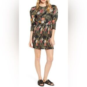 Rebecca Minkoff | NWT Small Cotton Geneva Smocked Puff Sleeve‎ Dress